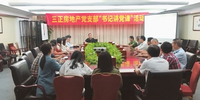 陳文發書記為全體黨員講了一堂生動的黨課。.jpg